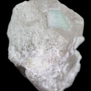 Aquamarine/Morganite crystal on Quartz and Mica matrix 47*45*29mm 420.5ct 84.1g in sunlight - Rocks and Things Store