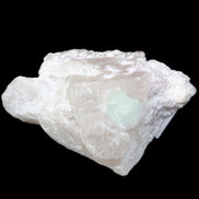 Aquamarine/Morganite crystal on Quartz and Mica matrix 47*45*29mm 420.5ct 84.1g in sunlight - Rocks and Things Store