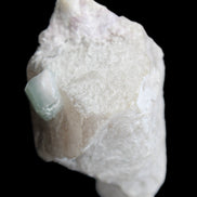 Aquamarine/Morganite crystal on Quartz and Mica matrix 47*45*29mm 420.5ct 84.1g in sunlight - Rocks and Things Store