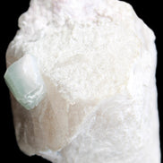Aquamarine/Morganite crystal on Quartz and Mica matrix 47*45*29mm 420.5ct 84.1g in sunlight - Rocks and Things Store
