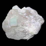 Aquamarine/Morganite crystal on Quartz and Mica matrix 47*45*29mm 420.5ct 84.1g in sunlight - Rocks and Things Store