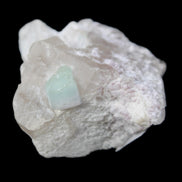 Aquamarine/Morganite crystal on Quartz and Mica matrix 47*45*29mm 420.5ct 84.1g in sunlight - Rocks and Things Store