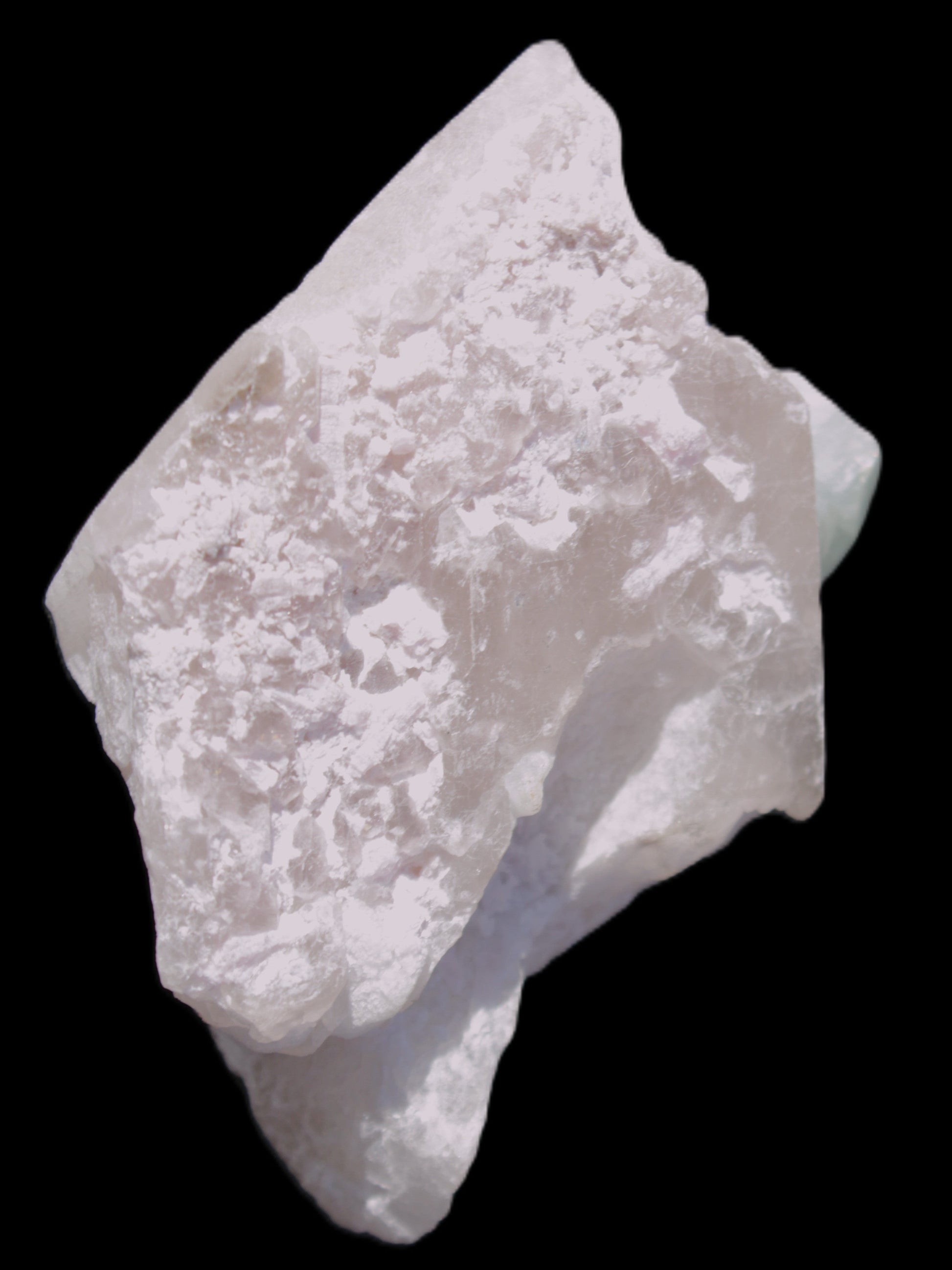 Aquamarine crystal on Quartz and Mica matrix 47*45*29mm 420.5ct 84.1g in sunlight - Rocks and Things Store