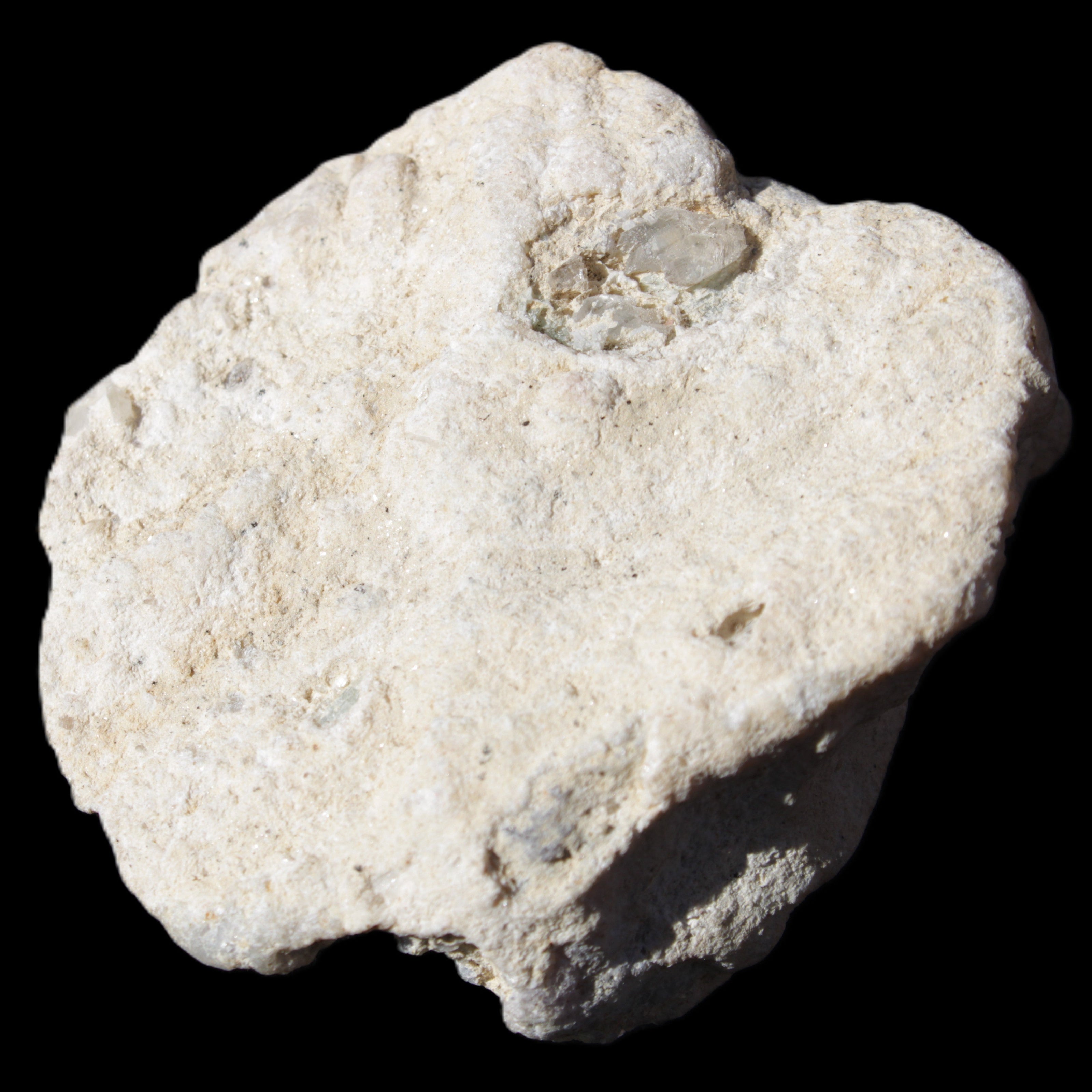 Kunzite, Green Tourmaline and Mica cluster 55*50*35mm 84g in sunlight - Rocks and Things Store