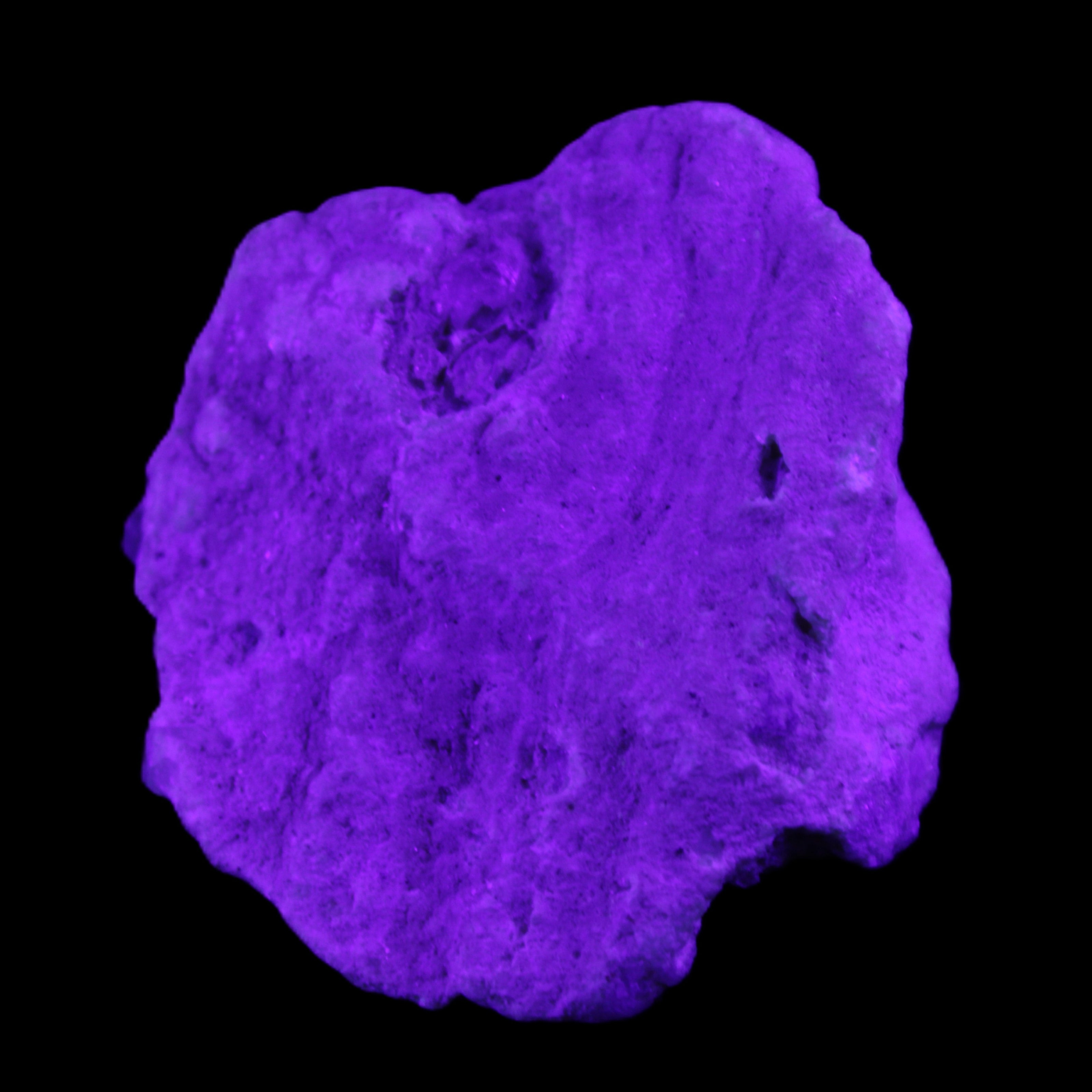 Kunzite, Green Tourmaline and Mica cluster 55*50*35mm 84g in UV light - Rocks and Things Store