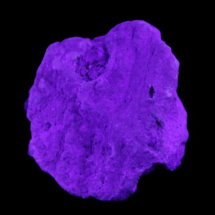 Kunzite, Green Tourmaline and Mica cluster 55*50*35mm 84g in UV light - Rocks and Things Store