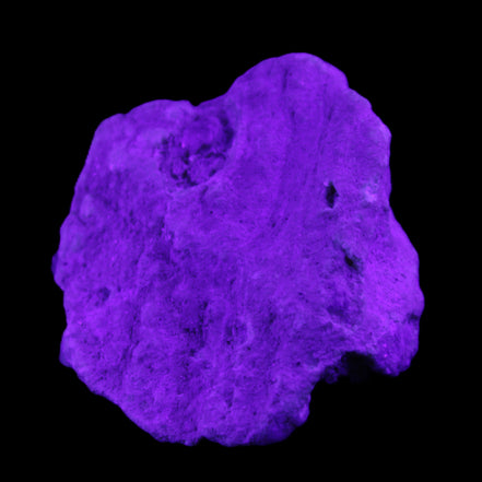 Kunzite, Green Tourmaline and Mica cluster 55*50*35mm 84g in UV light - Rocks and Things Store