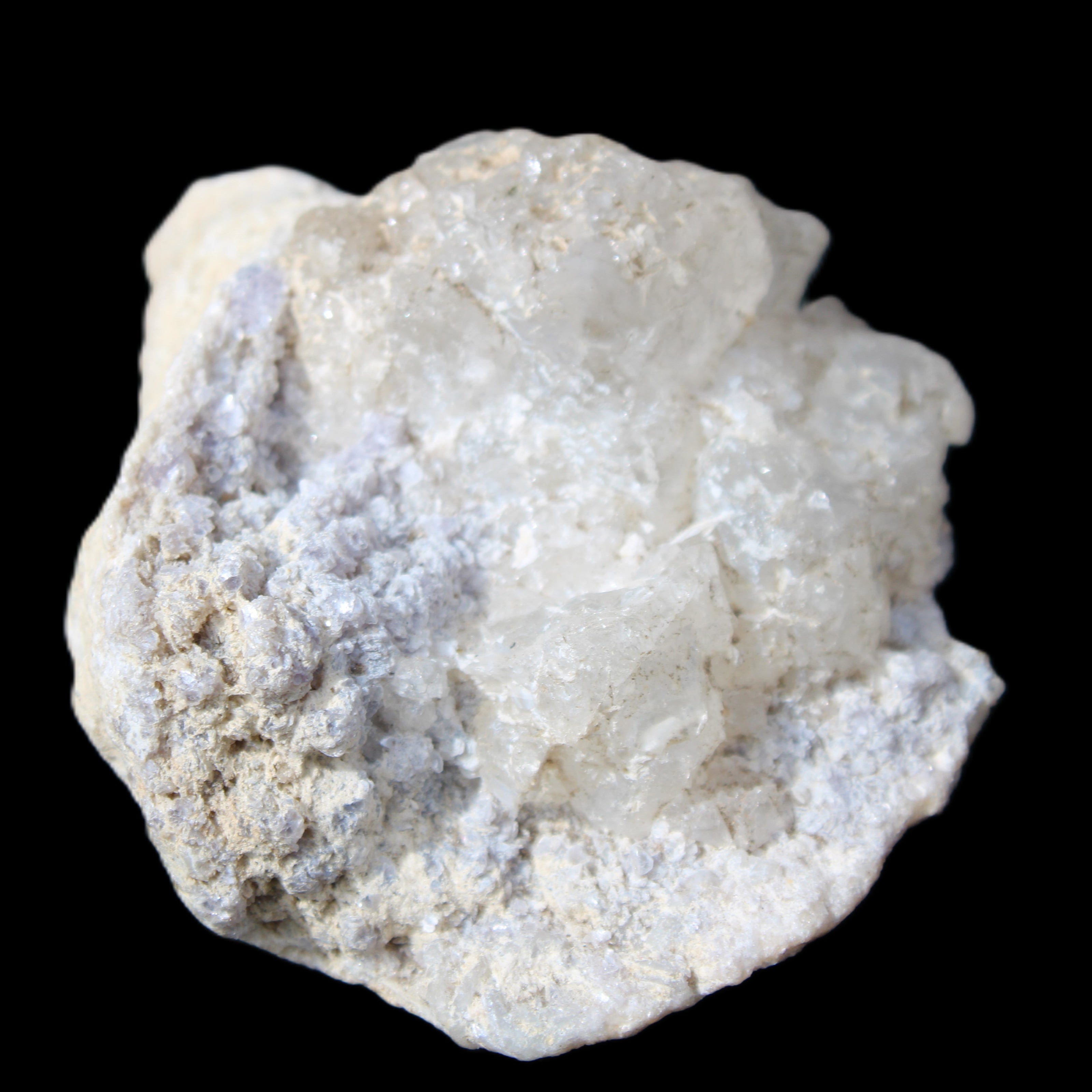 Kunzite, Green Tourmaline and Mica cluster 55*50*35mm 84g in sunlight - Rocks and Things Store