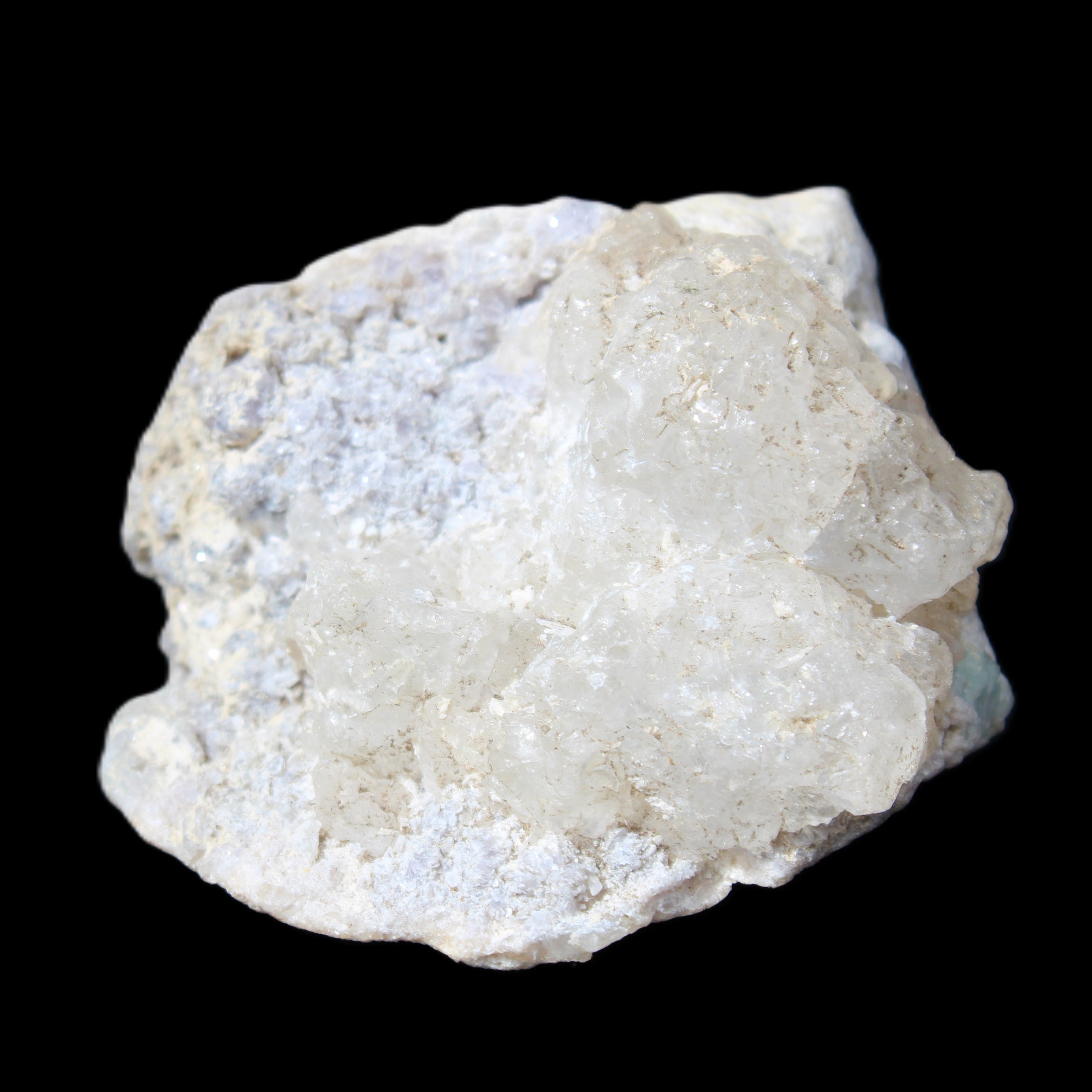 Kunzite, Green Tourmaline and Mica cluster 55*50*35mm 84g in sunlight - Rocks and Things Store