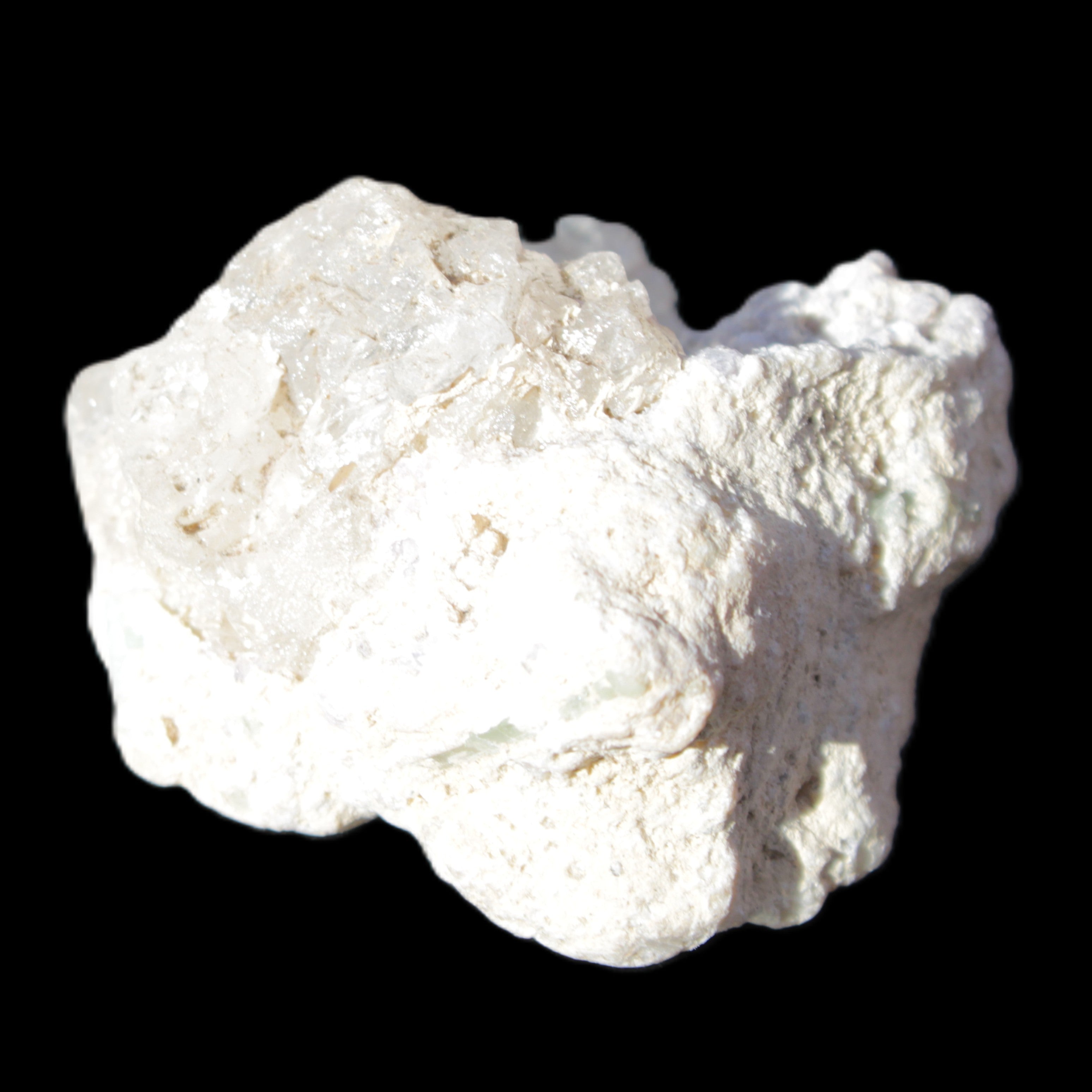 Kunzite, Green Tourmaline and Mica cluster 55*50*35mm 84g in sunlight - Rocks and Things Store