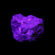 Spessartine garnet cluster 45*38*27mm 334ct 66.8g in UV light 
 - Rocks and Things Store