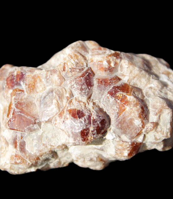 Spessartine garnet cluster 45*38*27mm 334ct 66.8g in sunlight 
 - Rocks and Things Store