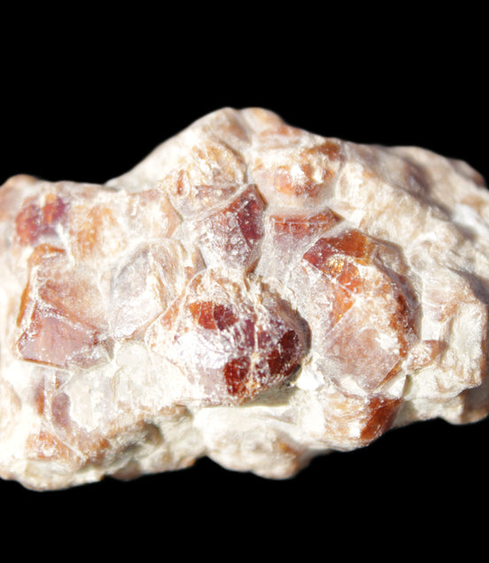 Spessartine garnet cluster 45*38*27mm 334ct 66.8g in sunlight 
 - Rocks and Things Store