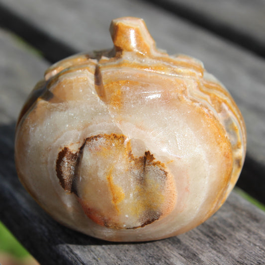 Afghan Jade hand-carved pumpkin 161g