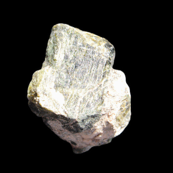 Epidote crystal specimen from Iran 38*34*33mm 42.4g in sunlight - Rocks and Things Store