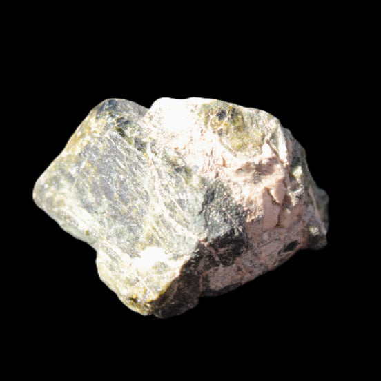 Epidote crystal specimen from Iran 38*34*33mm 42.4g in sunlight - Rocks and Things Store