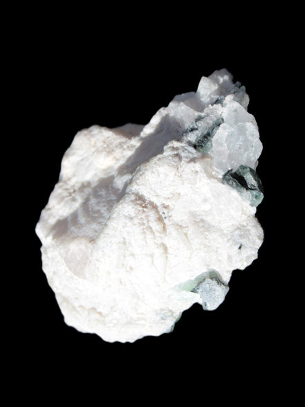 Spessartine Garnet Elbaite Mica Quartz Feldspar matrix 60*30*44mm 329ct 65.8g in bright sunlight - Rocks and Things Store