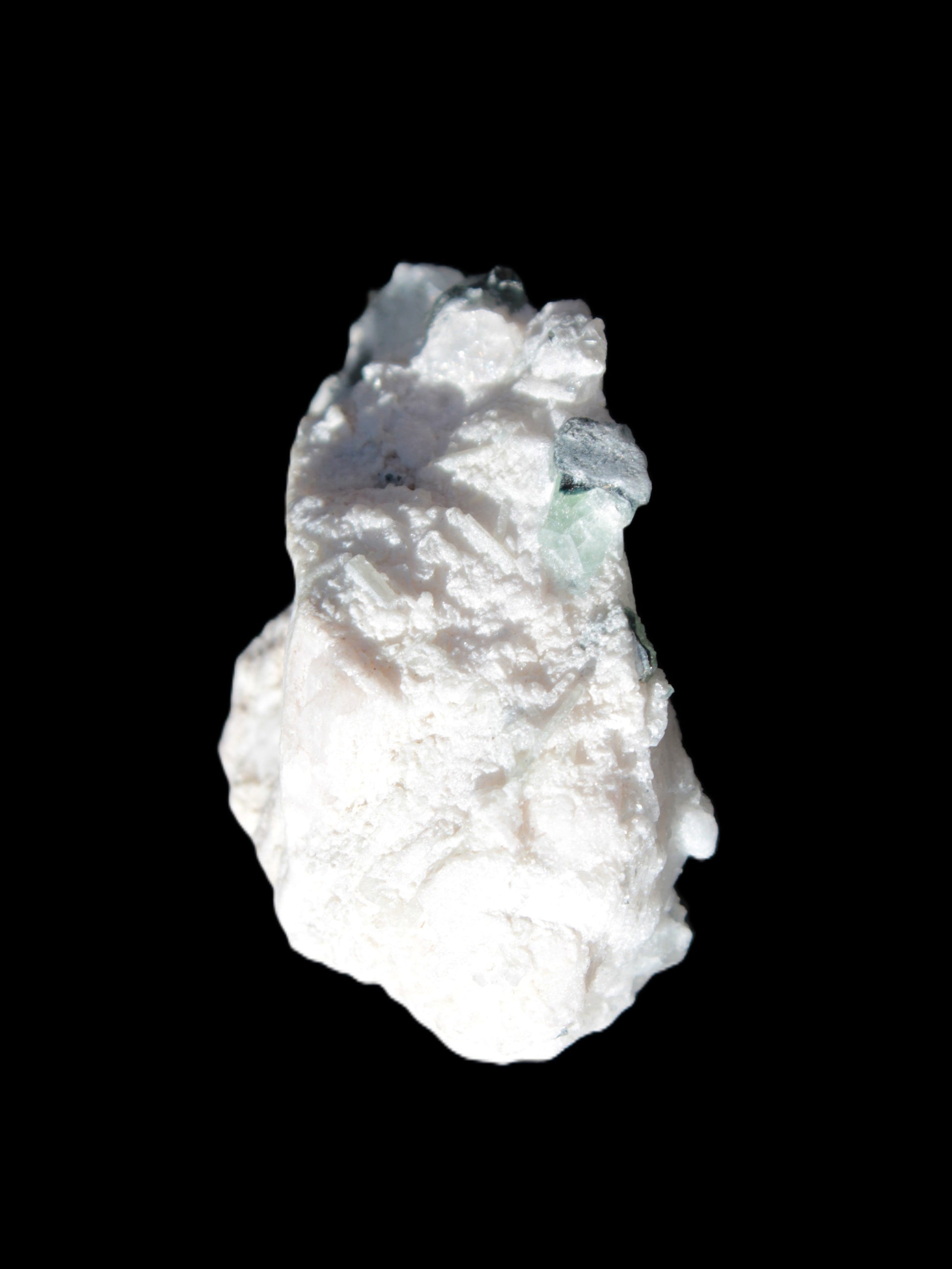 Spessartine Garnet Elbaite Mica Quartz Feldspar matrix 60*30*44mm 329ct 65.8g in bright sunlight - Rocks and Things Store