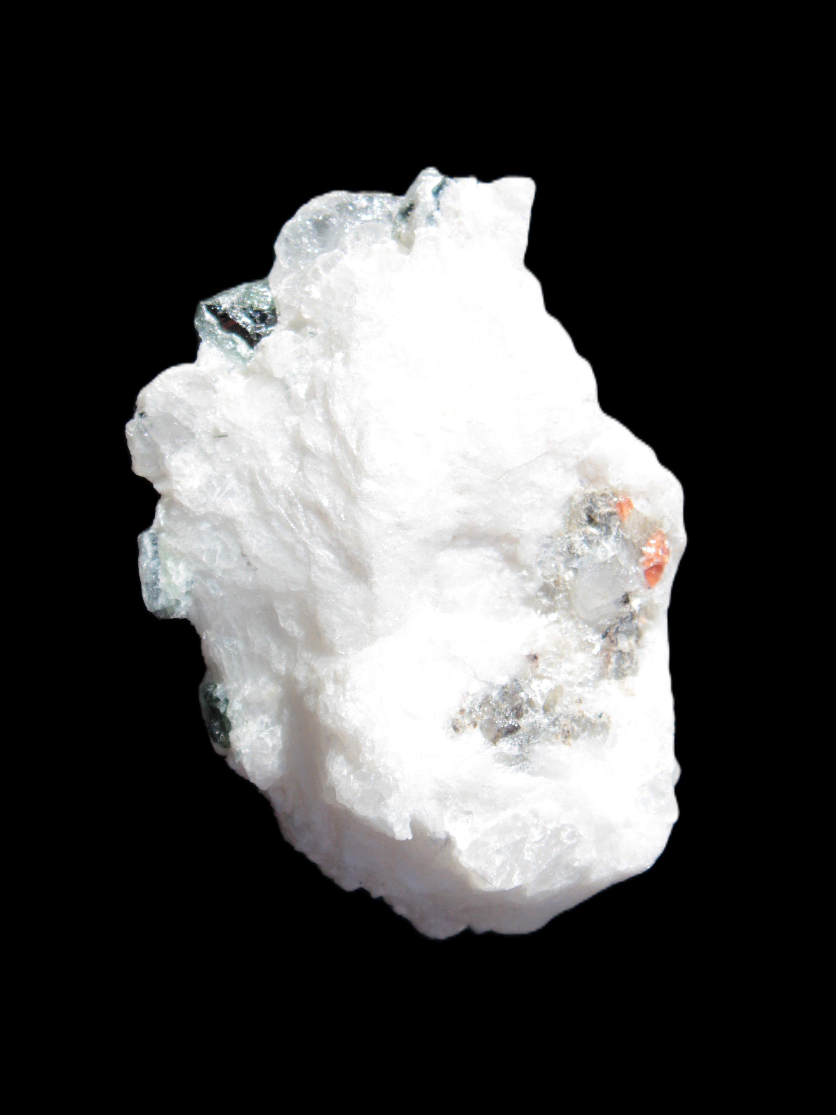 Spessartine Garnet Elbaite Mica Quartz Feldspar matrix 60*30*44mm 329ct 65.8g Rocks and Things