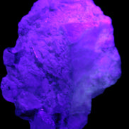 Spessartine Garnet Elbaite Mica Quartz Feldspar matrix 60*30*44mm 329ct 65.8g in UV light - Rocks and Things Store