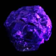 Amazing Black Tourmaline cluster 64*31mm 243.7g in UV light - Rocks and Things Store