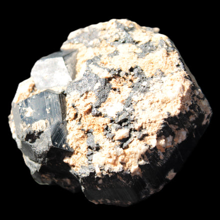 Amazing Black Tourmaline cluster 64*31mm 243.7g in bright sunlight - Rocks and Things Store