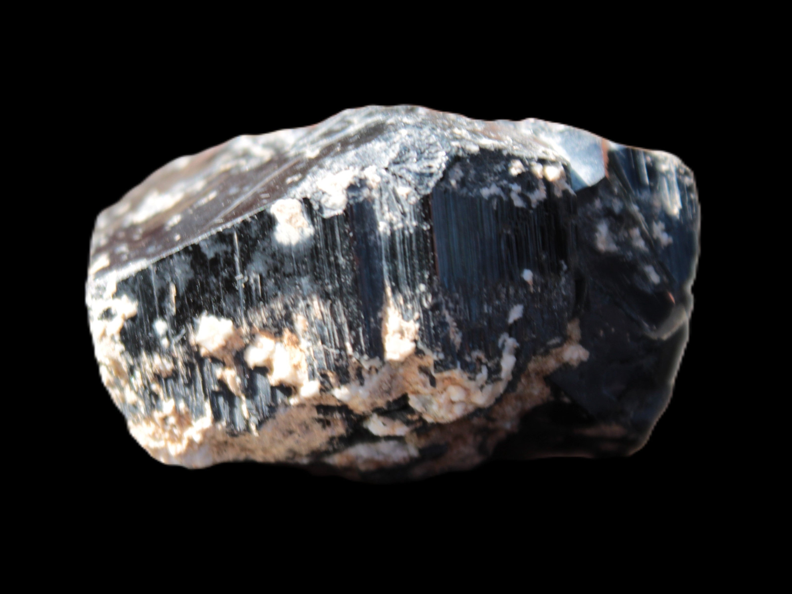 Amazing Black Tourmaline cluster 64*31mm 243.7g Rocks and Things Store