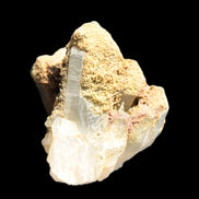 Elestial Clear Quartz crystals with crystal Calcite coating from Afghanistan 179.2g in sunlight - Rocks and Things Store