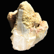 Elestial Clear Quartz crystals with crystal Calcite coating from Afghanistan 179.2g in sunlight - Rocks and Things Store