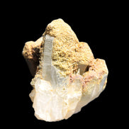Elestial Clear Quartz crystals with crystal Calcite coating from Afghanistan 179.2g in sunlight - Rocks and Things Store