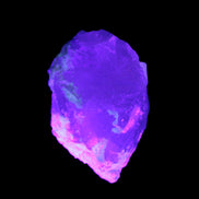 Green and Bi-Colour Pink Tourmaline on Quartz Feldspar 36*26* 54mm 320ct 64g in UV light - Rocks and Things Store