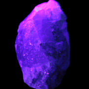 Green and Bi-Colour Pink Tourmaline on Quartz Feldspar 36*26* 54mm 320ct 64g in UV light - Rocks and Things Store