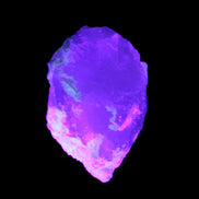 Green and Bi-Colour Pink Tourmaline on Quartz Feldspar 36*26* 54mm 320ct 64g in UV light - Rocks and Things Store