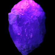 Green and Bi-Colour Pink Tourmaline on Quartz Feldspar 36*26* 54mm 320ct 64g in UV light - Rocks and Things Store