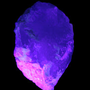 Green and Bi-Colour Pink Tourmaline on Quartz Feldspar 36*26* 54mm 320ct 64g in UV light - Rocks and Things Store