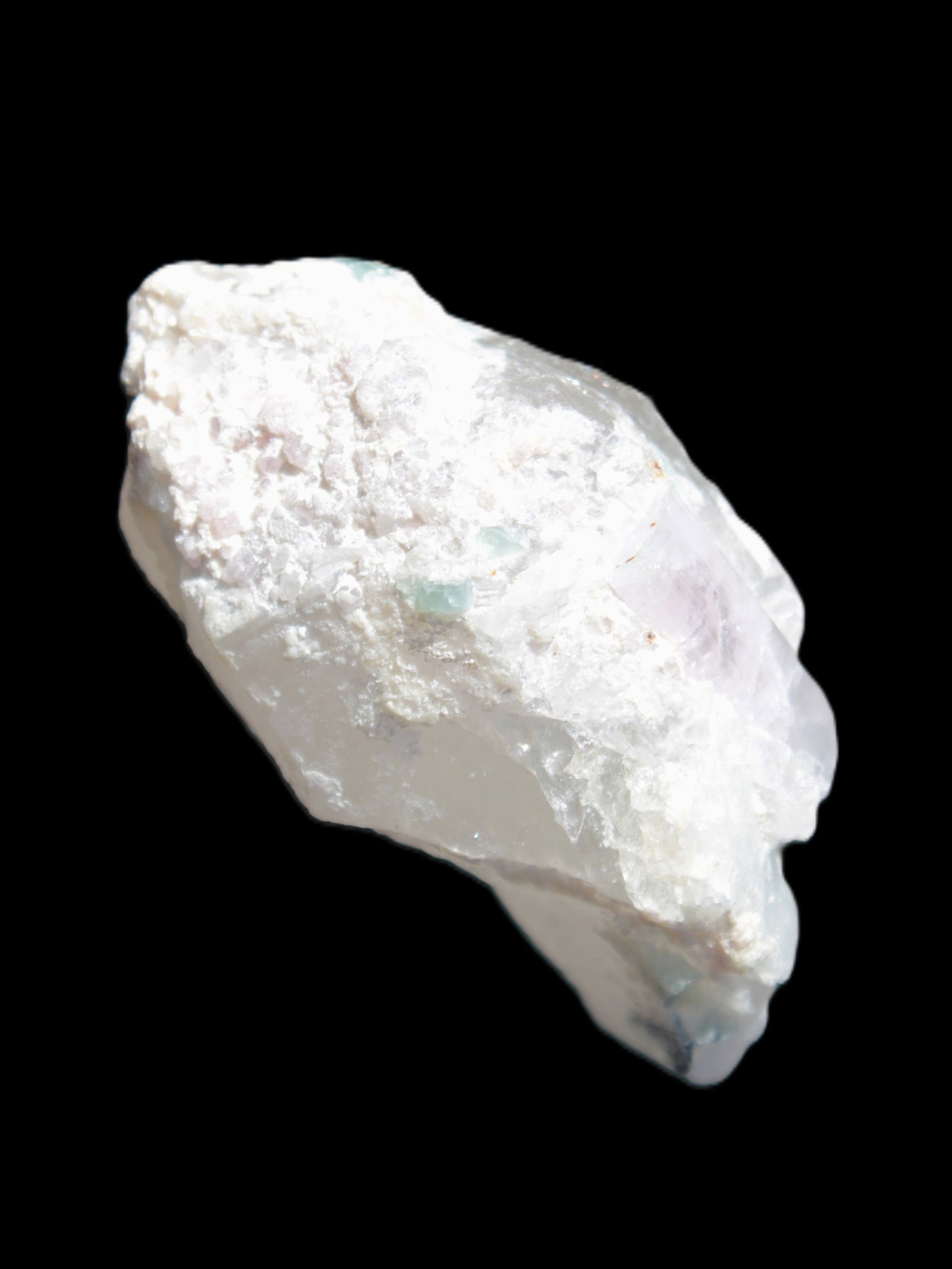 Green and Bi-Colour Pink Tourmaline on Quartz Feldspar 36*26* 54mm 320ct 64g Rocks and Things Store