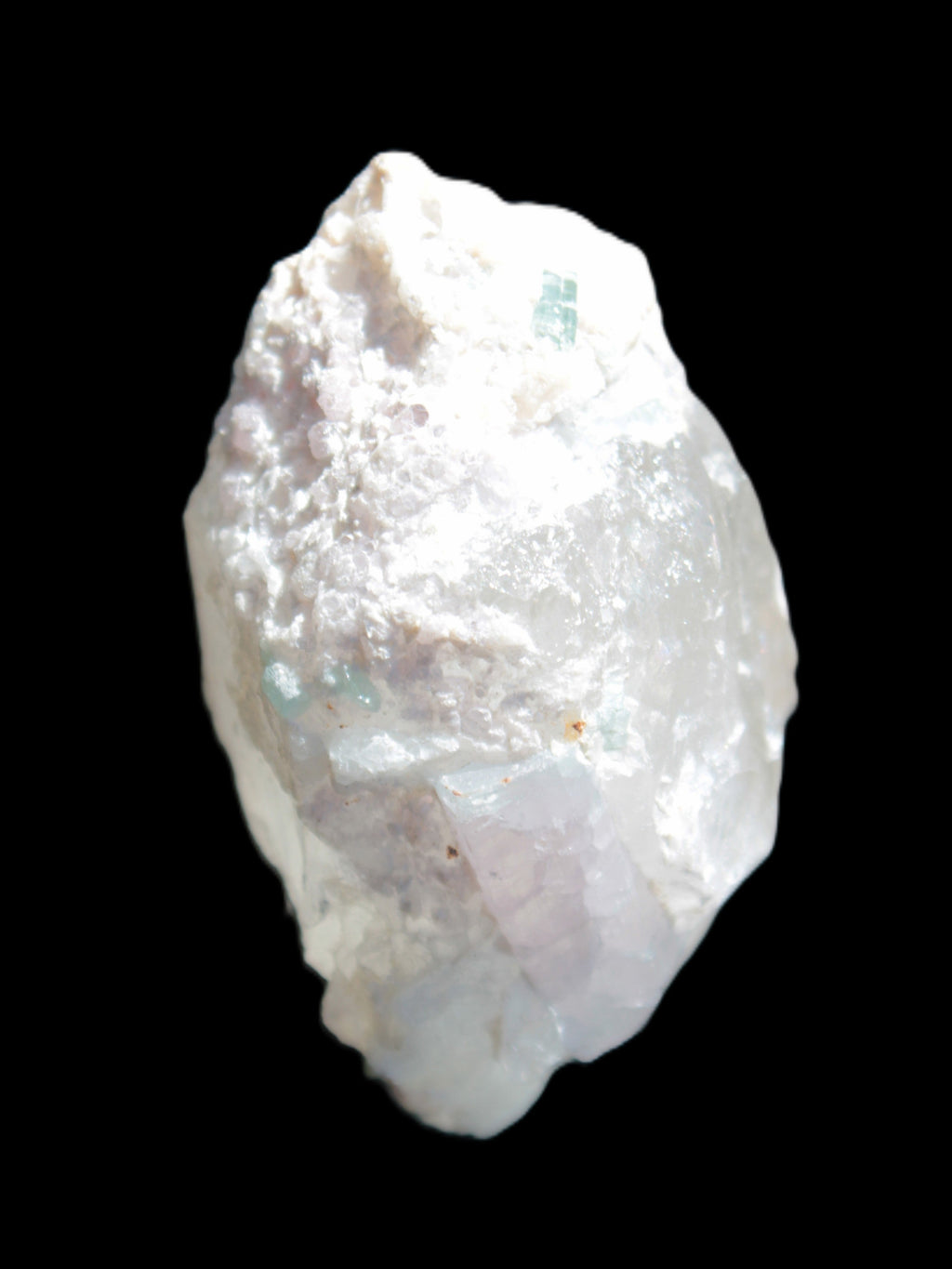 Green and Bi-Colour Pink Tourmaline on Quartz Feldspar 36*26* 54mm 320ct 64g Rocks and Things Store