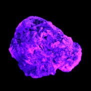 Aquamarine in Mica Feldspar matrix 40*31*18mm  24.3g in UV light - Rocks and Things Store