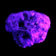 Aquamarine in Mica Feldspar matrix 40*31*18mm  24.3g in UV light - Rocks and Things Store