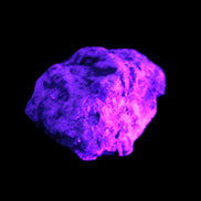 Aquamarine in Mica Feldspar matrix 40*31*18mm  24.3g in UV light - Rocks and Things Store