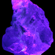 Elestial Quartz Soulmate cluster with Feldspar and Mica Bridge 424g in UV light - Rocks and Things Store