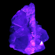 Elestial Quartz Soulmate cluster with Feldspar and Mica Bridge 424g in UV light - Rocks and Things Store