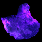 Elestial Quartz Soulmate cluster with Feldspar and Mica Bridge 424g in UV light - Rocks and Things Store