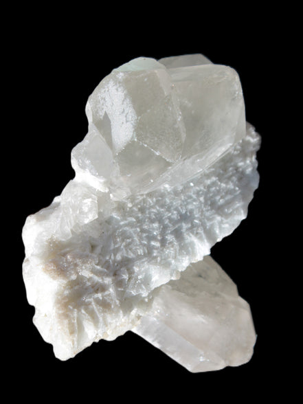 Elestial Quartz Soulmate cluster with Feldspar and Mica Bridge 105*105*50mm 424g Rocks and Things Store