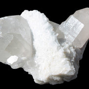 Elestial Quartz Soulmate cluster with Feldspar and Mica Bridge 105*105*50mm 424g in bright sunlight - Rocks and Things Store