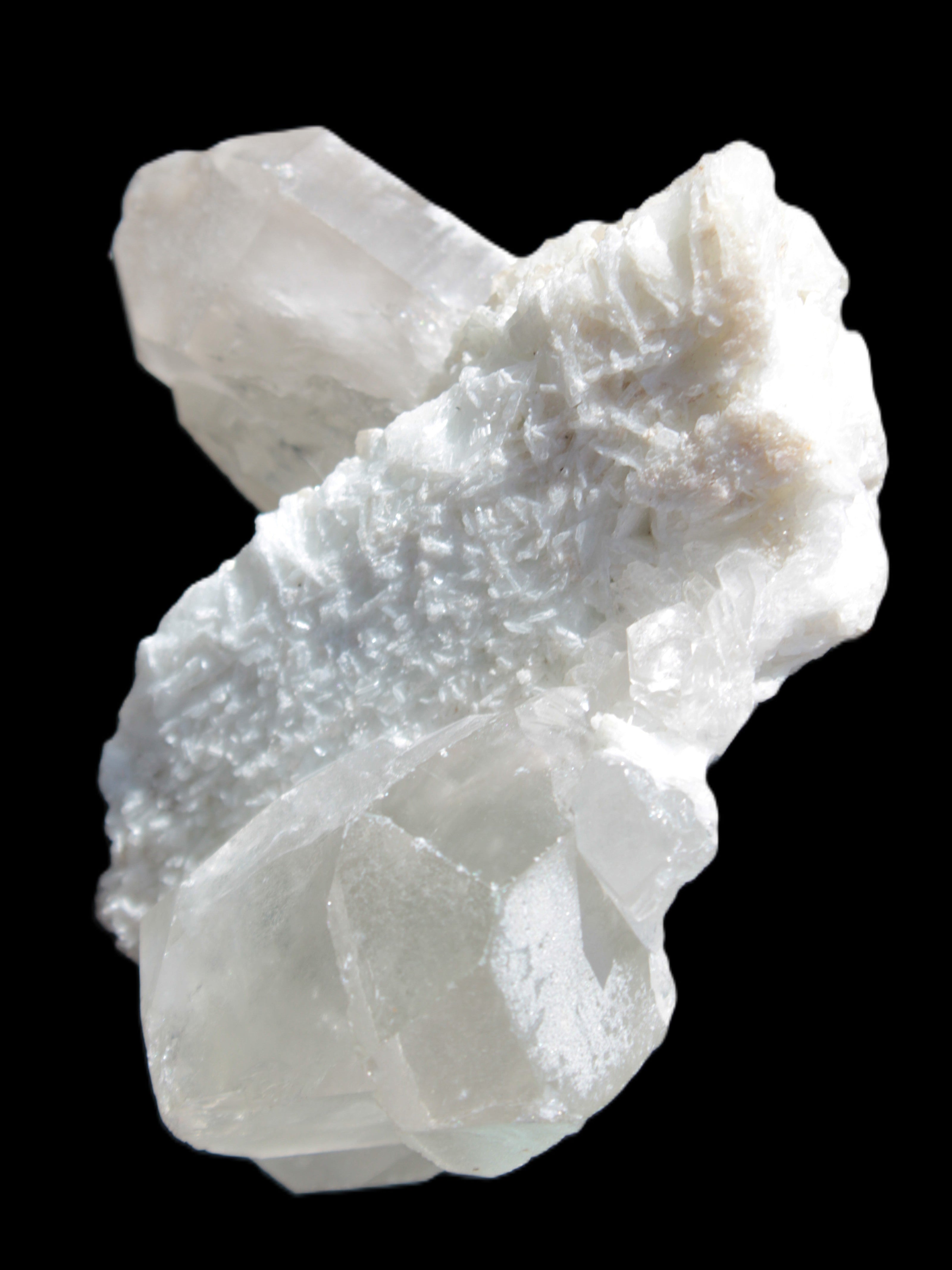 Elestial Quartz Soulmate cluster with Feldspar and Mica Bridge 105*105*50mm 424g Rocks and Things Store