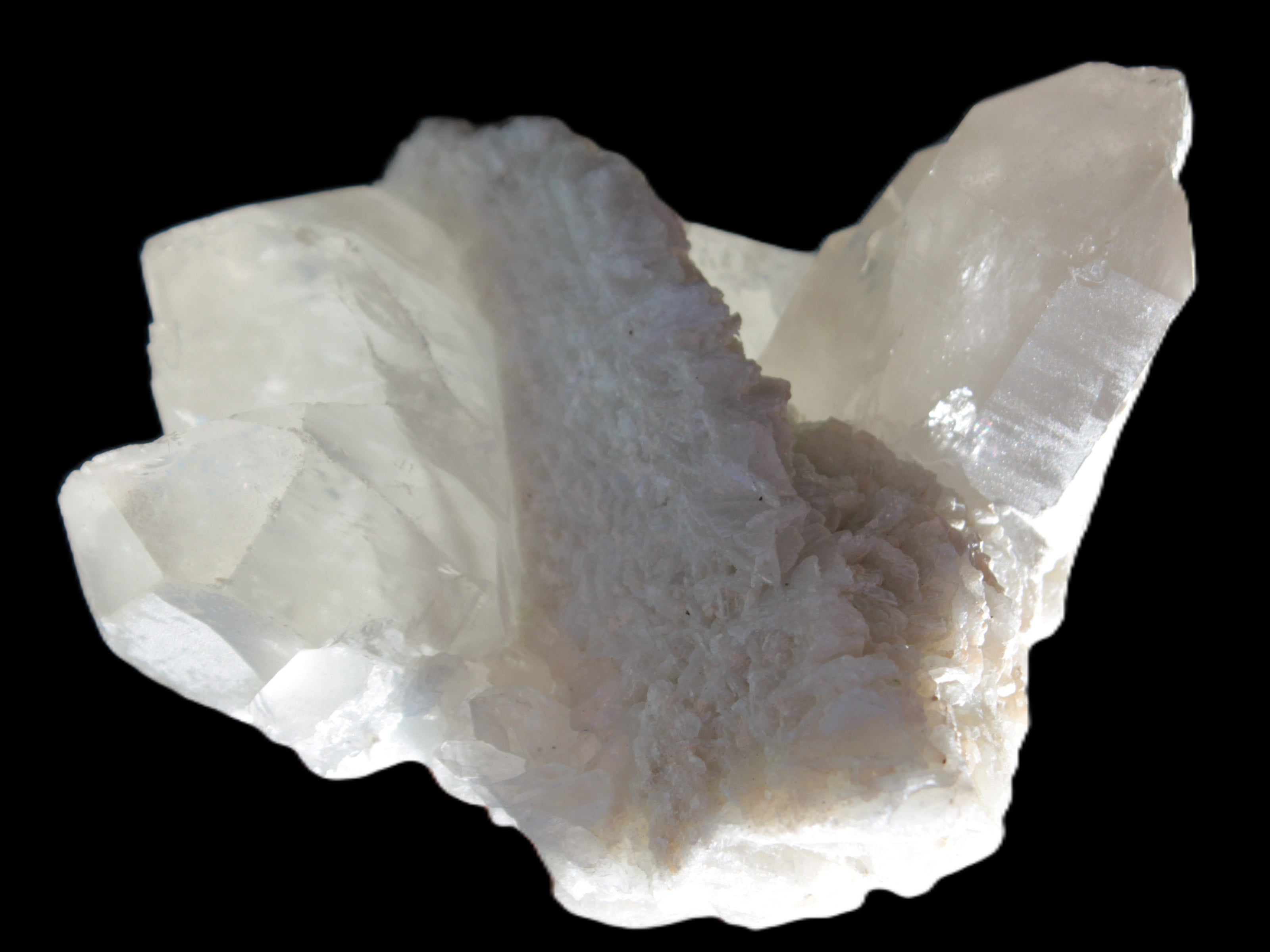 Elestial Quartz Soulmate cluster with Feldspar and Mica Bridge 105*105*50mm 424g Rocks and Things Store