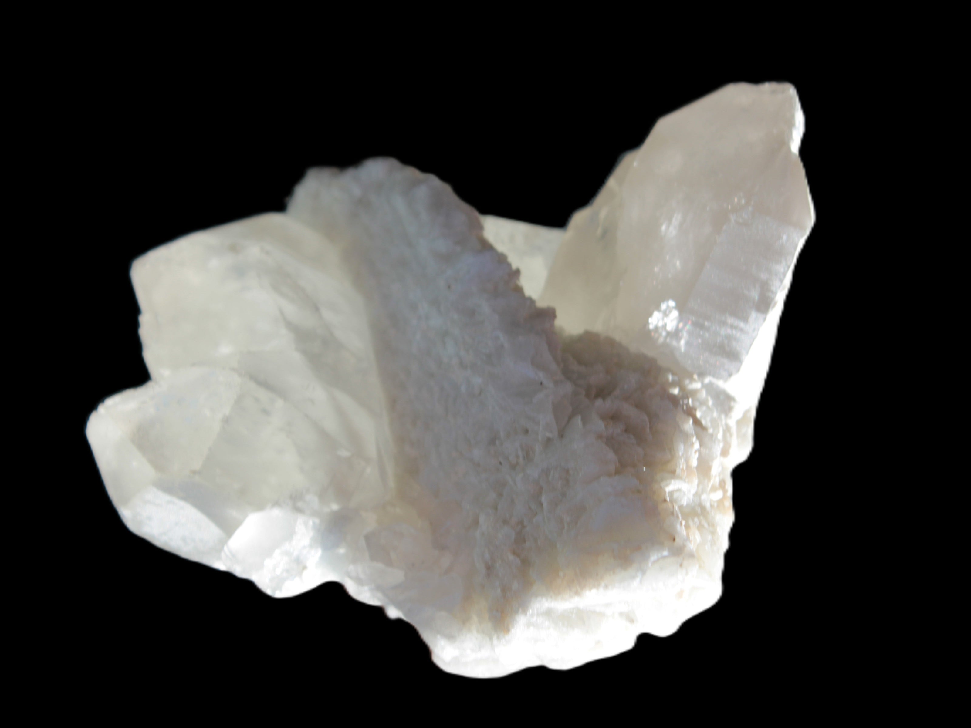 Elestial Quartz Soulmate cluster with Feldspar and Mica Bridge 105*105*50mm 424g Rocks and Things Store