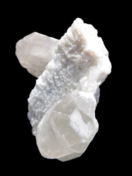 Elestial Quartz Soulmate cluster with Feldspar and Mica Bridge 105*105*50mm 424g in bright sunlight - Rocks and Things Store