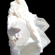Elestial Quartz Soulmate cluster with Feldspar and Mica Bridge 105*105*50mm 424g in bright sunlight - Rocks and Things Store